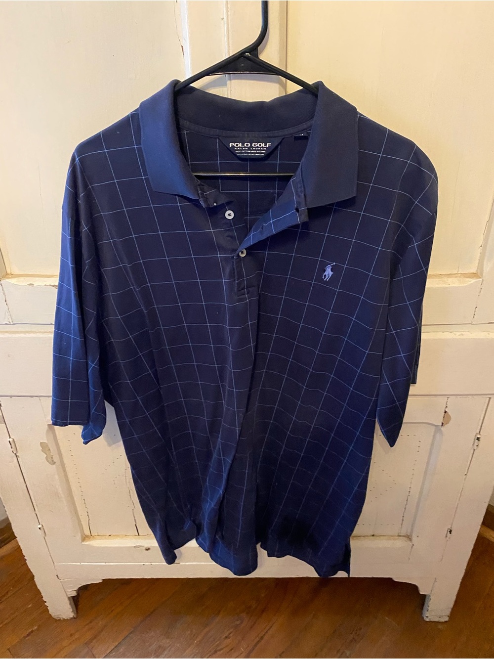 Polo by Ralph Lauren Navy Grid Polo Shirt